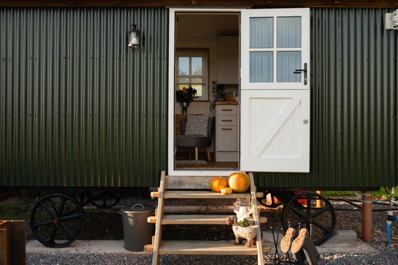 Harrys Hideout - Shepherd'S Huts At Harrys Cottages Pen-y-Clawdd 外观 照片