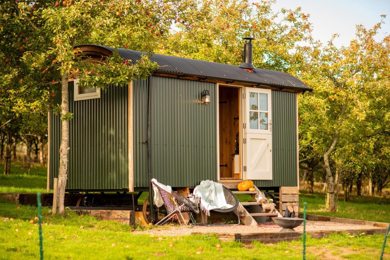 Harrys Hideout - Shepherd'S Huts At Harrys Cottages Pen-y-Clawdd 外观 照片
